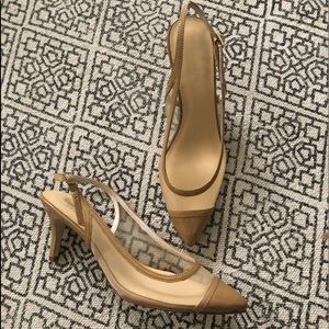 Kate Spade Mesh Slingbacks